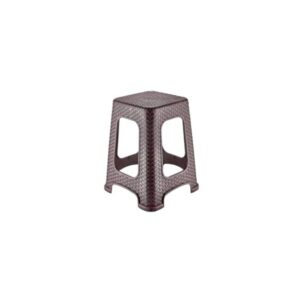 SokShop Scaun din ratan / Scaun din plastic, maro închis, înălțime 45 cm