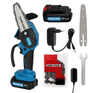 Fierăstrău electric cu lanț pe acumulator HAOXUAN 48V 6 inchi